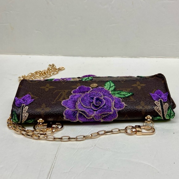 Louis Vuitton Brown Mono Long Wallet Crossbody (TH0011) - Picture 6 of 15